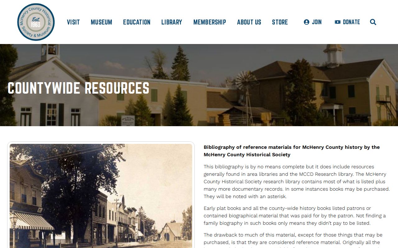 McHenry County Historical Society directory and atlas resources