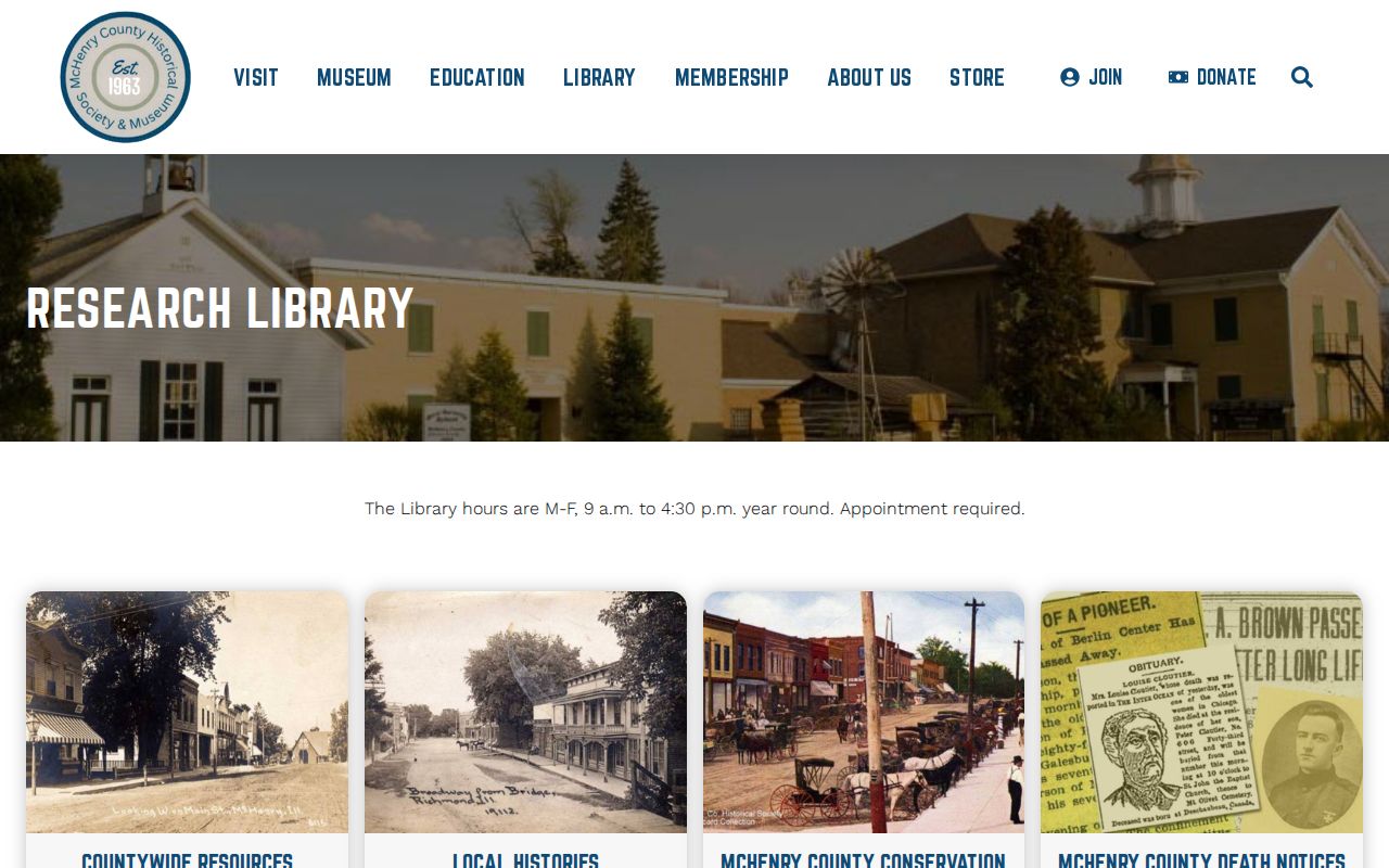 McHenry County Historical Society research library