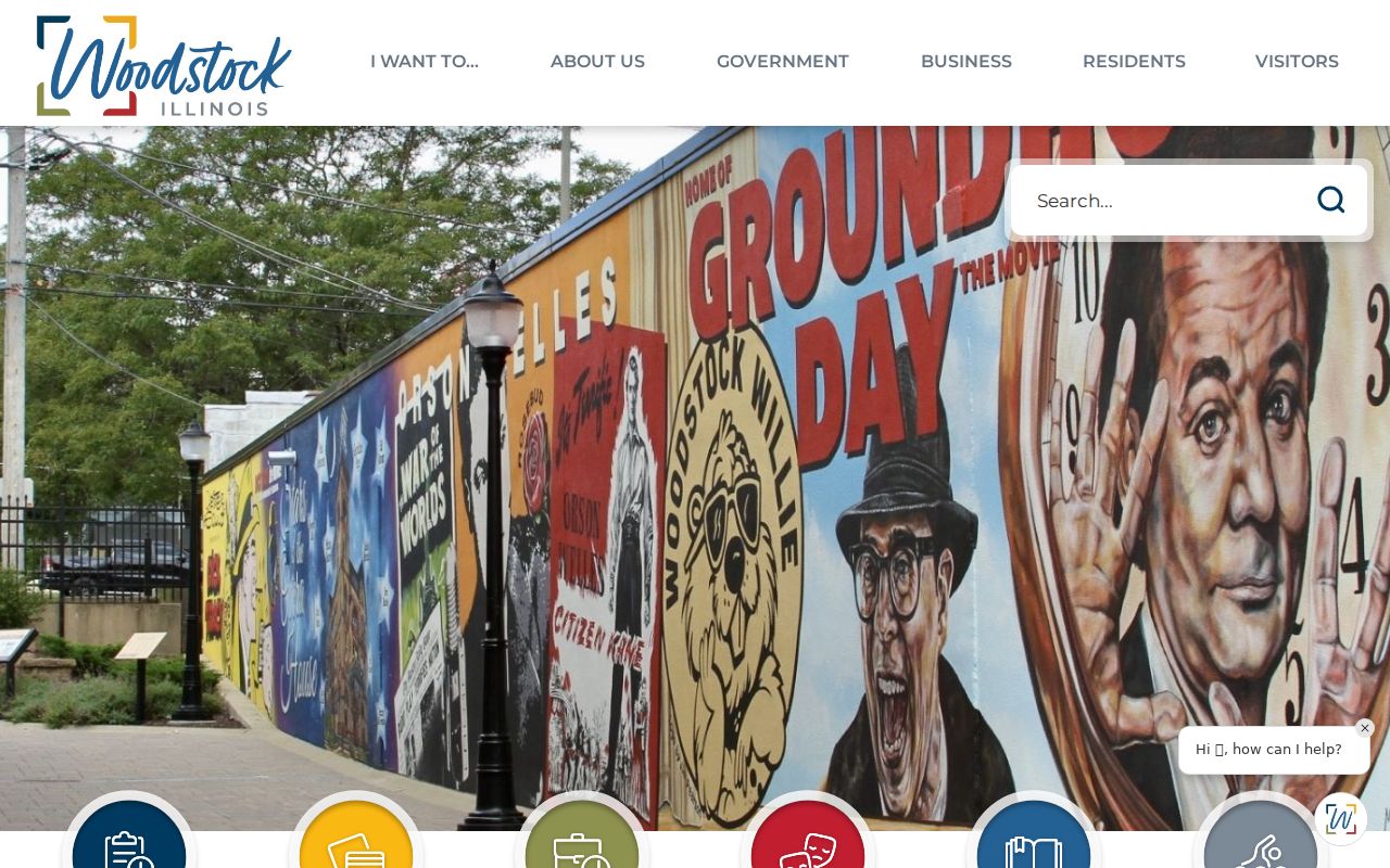 City of Woodstock public service home page
