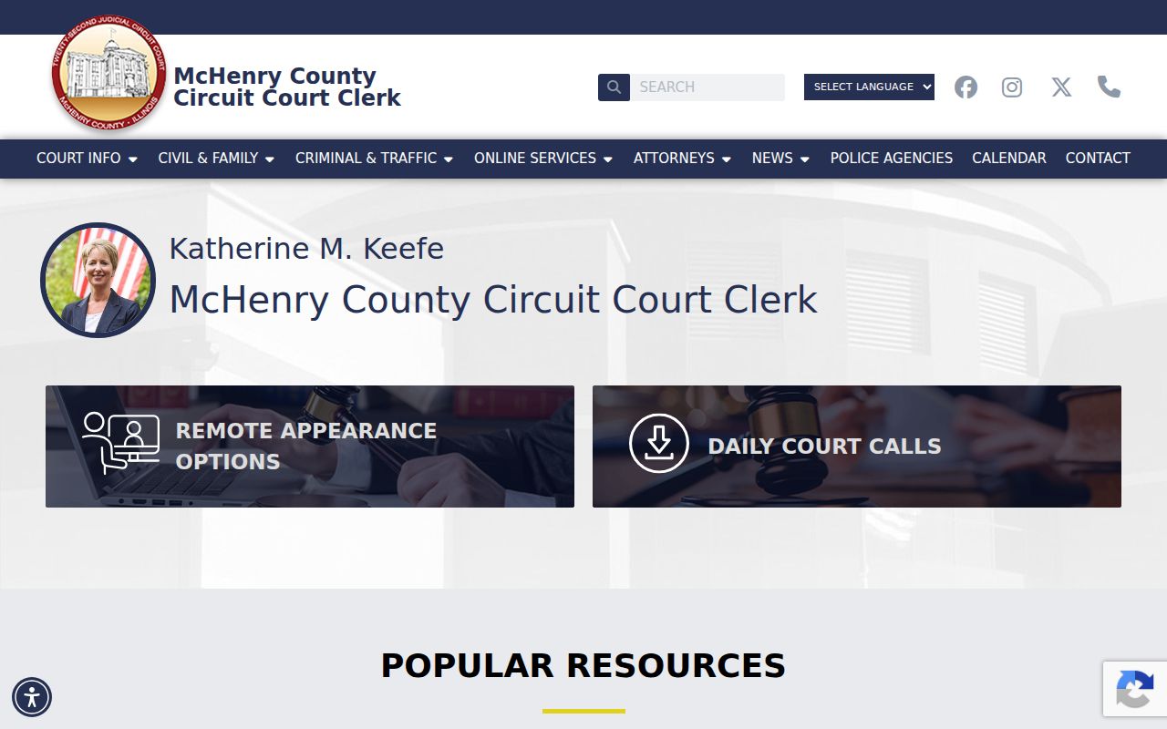 McHenry County Circuit Clerk records services